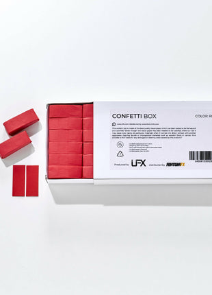 CAJA DE CONFETI DE PAPEL FENTUMFX Caja de confeti de 0.5 kilogramos..